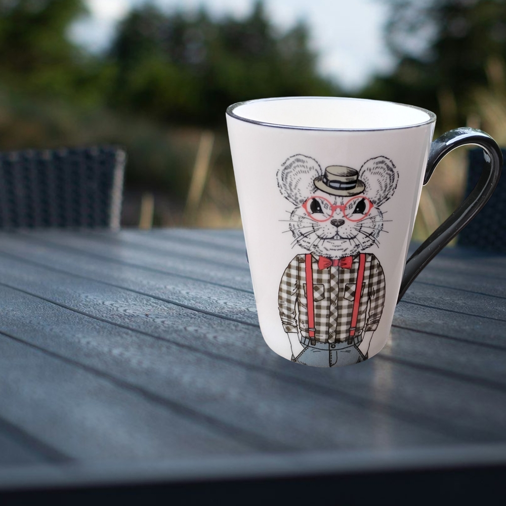Hipster Mouse Coffee Mug by Signature Housewares